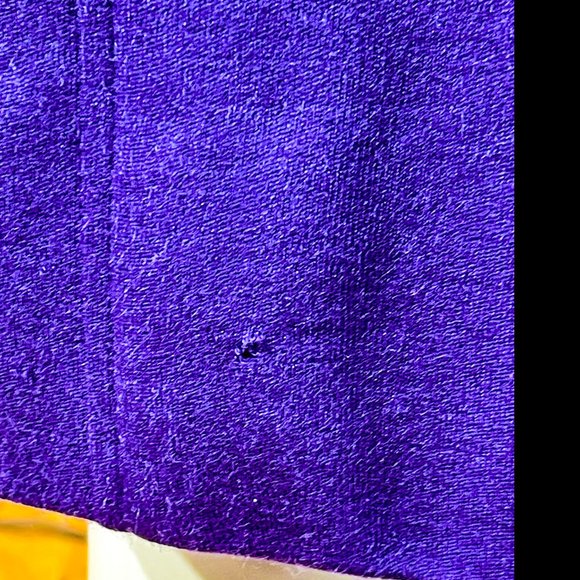 ▪️VTG▪️YVES SAINT LAURENT▪️70's 80's Purple Mod-Style Front Vent Pocket Skirt - Picture 6 of 6